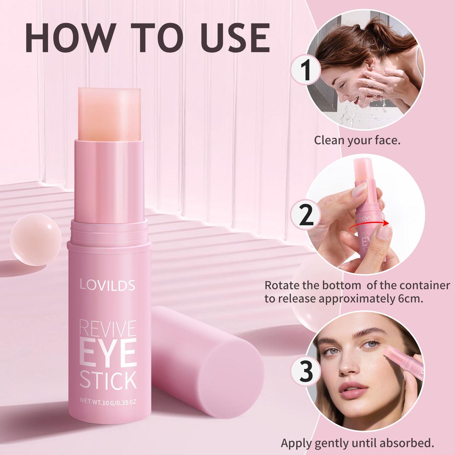 Final 3 hours 37% off :šø LOVILDS⢠Vitamin A Caffeine Eye Balm Stick