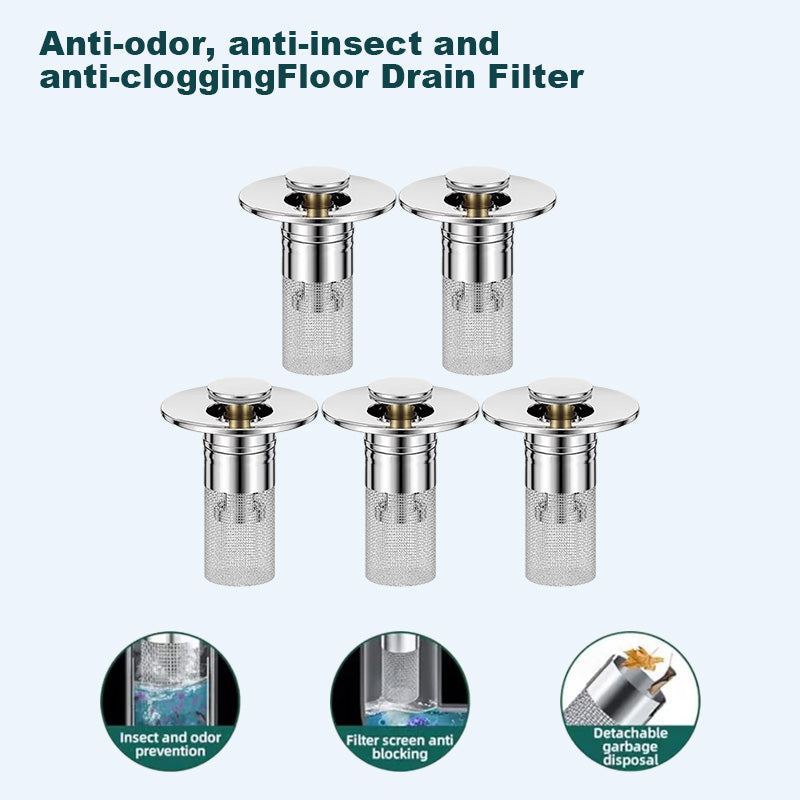 Last Day Promotion 49% OFF🏆Pop Up Sink Drain Strainer--Removes odors and prevents blockages