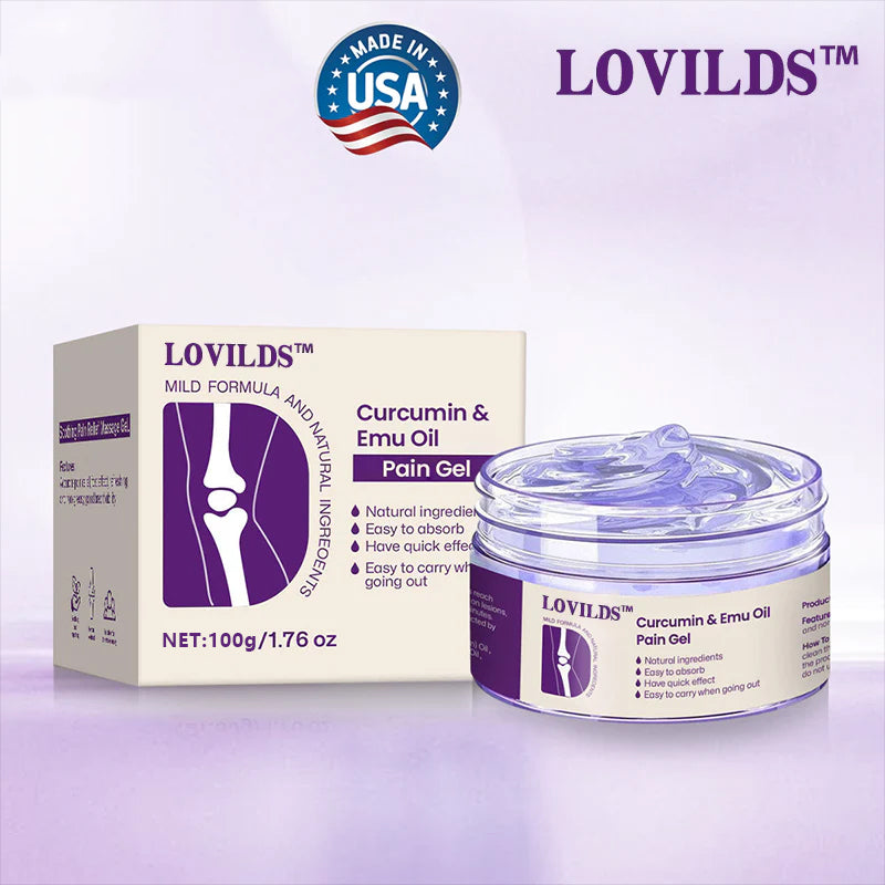 🌿LOVILDS™ Curcumin & Emu Oil Pain Gel – 🏥Backed by US Osteopathic Experts