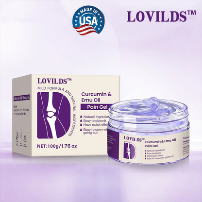 🌿LOVILDS™ Curcumin & Emu Oil Pain Gel – 🏥Backed by US Osteopathic Experts