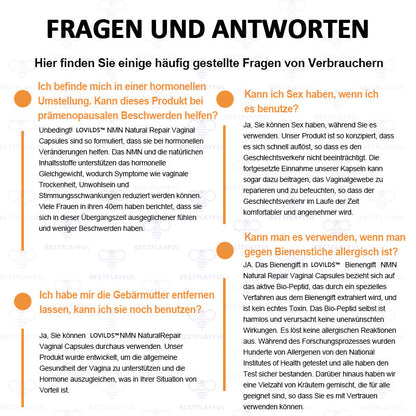 Bienengift NMN Natürliche Reparatur Vaginalkapseln💐 [Bei allen vaginalen und hormonellen Problemen]