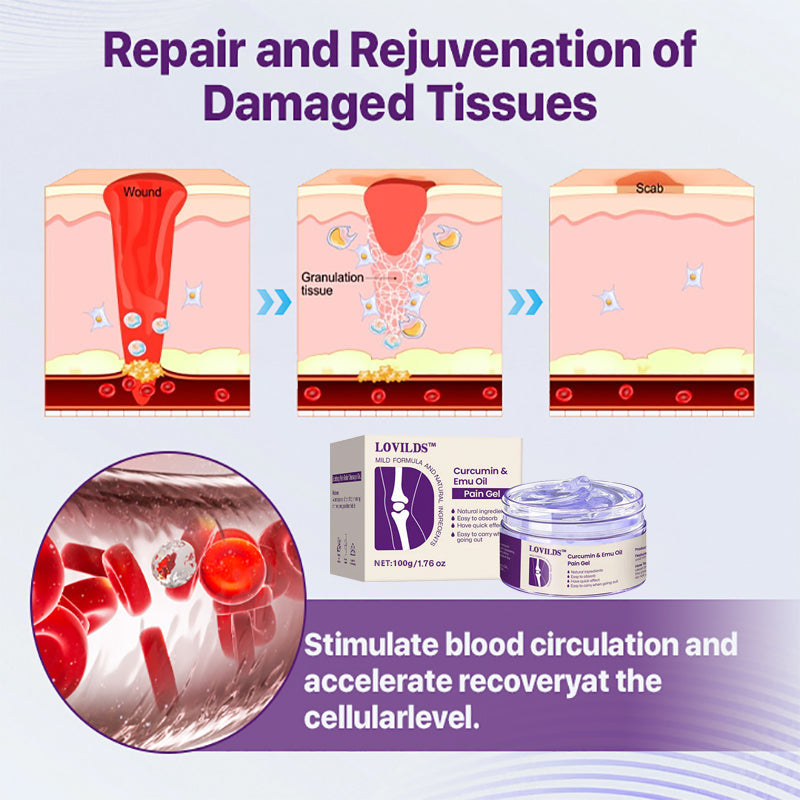🌿LOVILDS™ Curcumin & Emu Oil Pain Gel – 🏥Backed by US Osteopathic Experts