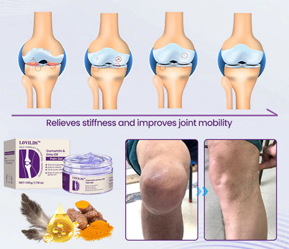 🌿LOVILDS™ Curcumin & Emu Oil Pain Gel – 🏥Backed by US Osteopathic Experts