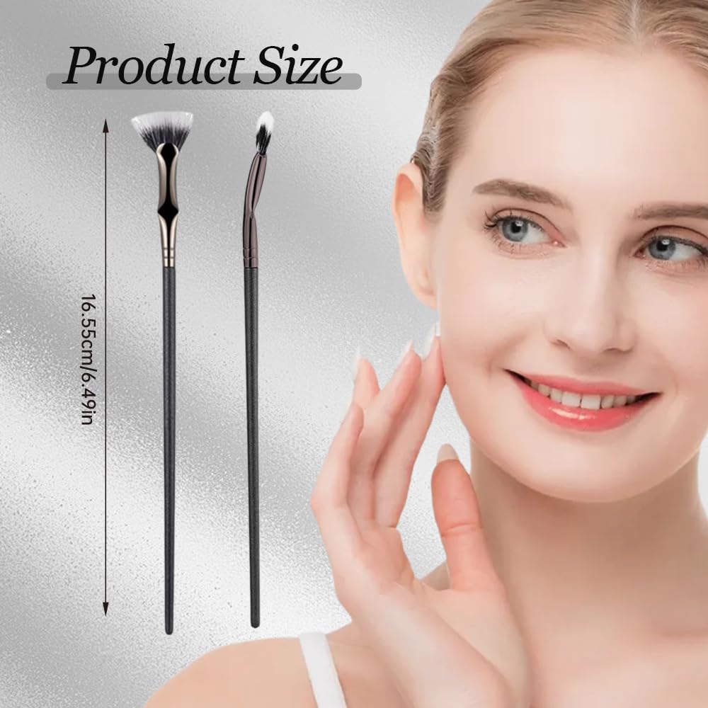 Folding Angle Scalloped Lash Brush