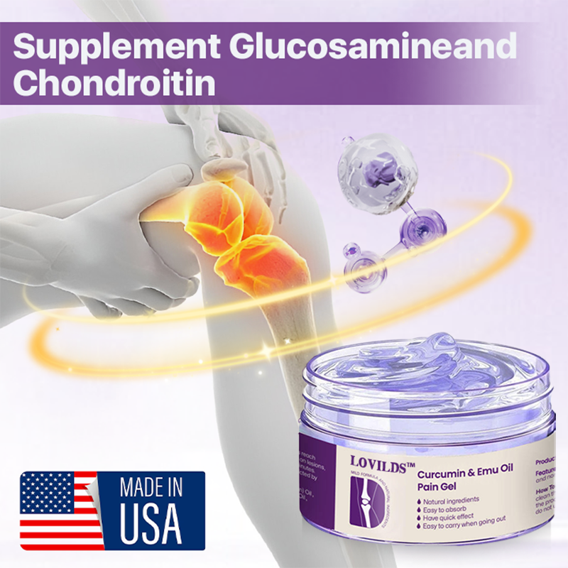 🌿LOVILDS™ Curcumin & Emu Oil Pain Gel – 🏥Backed by US Osteopathic Experts