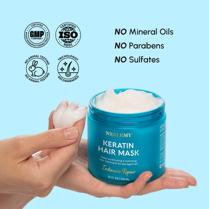 NESLEMY™ Deep Conditioning Hair Mask - Revive Damaged Hair with Deep Conditioning Power