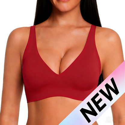 NESLEMY Wireless Womens Comfortable Wireless Bras Push Up Bralettes Seamless Tshirts Bras Deep V