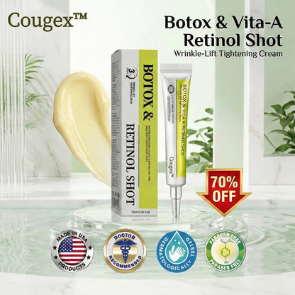 🔥Last 3 Hours! 70% OFF:Cougex™ Retinal Shot Tightening Booster- Eraser for Deep Wrinkles, Sagging Jowls & Puffy Eyes