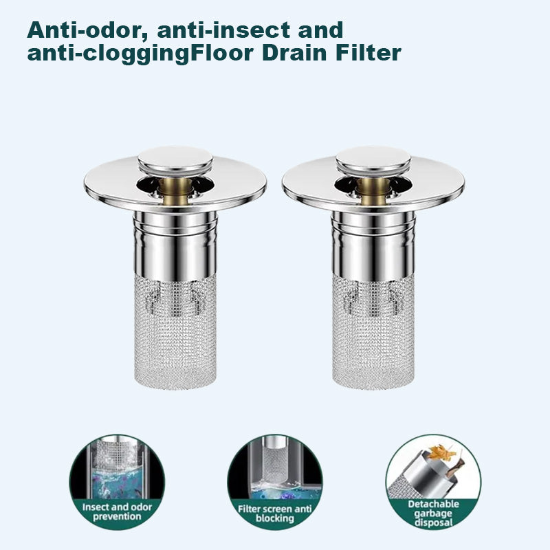 Last Day Promotion 49% OFF🏆Pop Up Sink Drain Strainer--Removes odors and prevents blockages