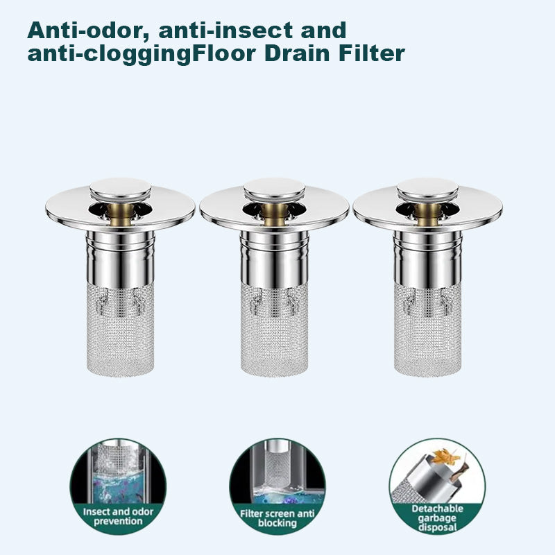 Last Day Promotion 49% OFF🏆Pop Up Sink Drain Strainer--Removes odors and prevents blockages